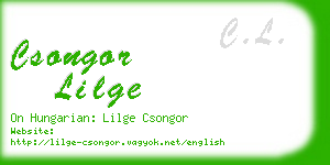 csongor lilge business card